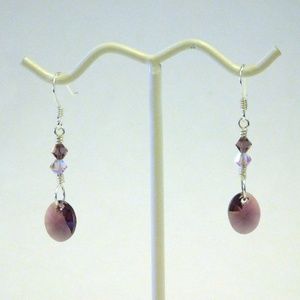 NWOT .925 Swarovski Crystal Earrings A137